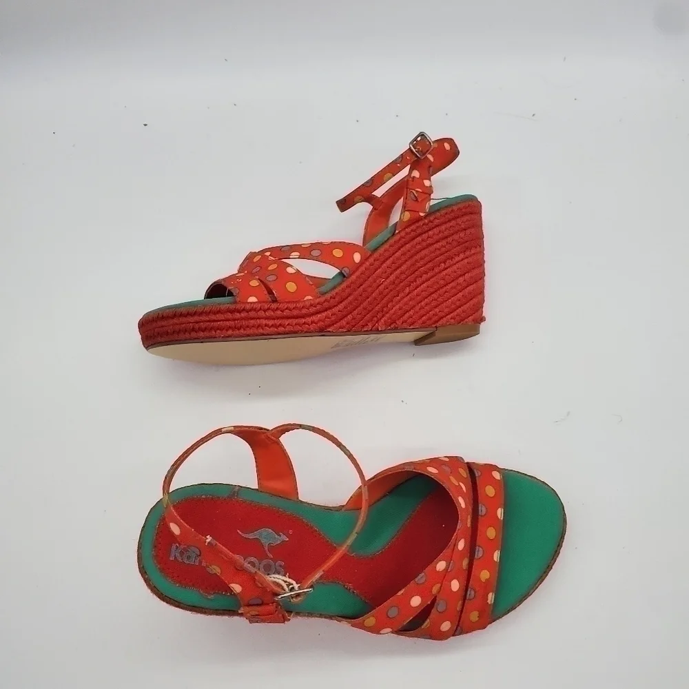 KANGAROOS Ester Espadrilles Wedge Size 7 Shoes